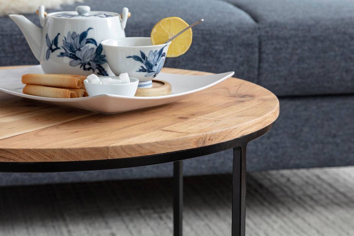Wohnling Couchtisch braun B/H/T: ca. 60x43x60 cm
