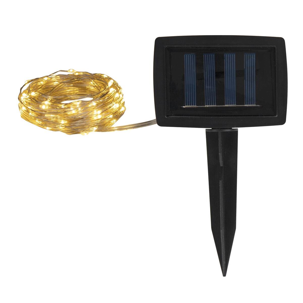 Solarlichterkette Kupferdraht 2 m Kunststoff L: ca. 200 cm