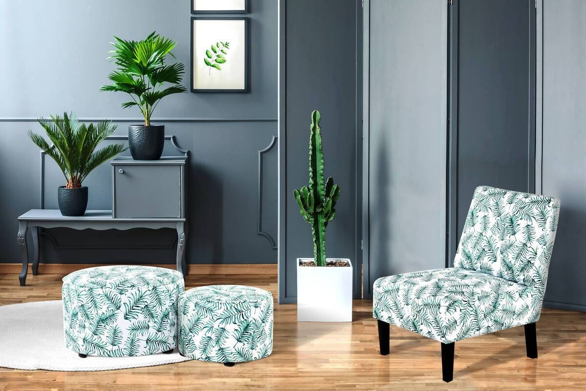 Stuhl Indira 200 grün Microfaser B/H/T: ca. 56x73,5x84 cm