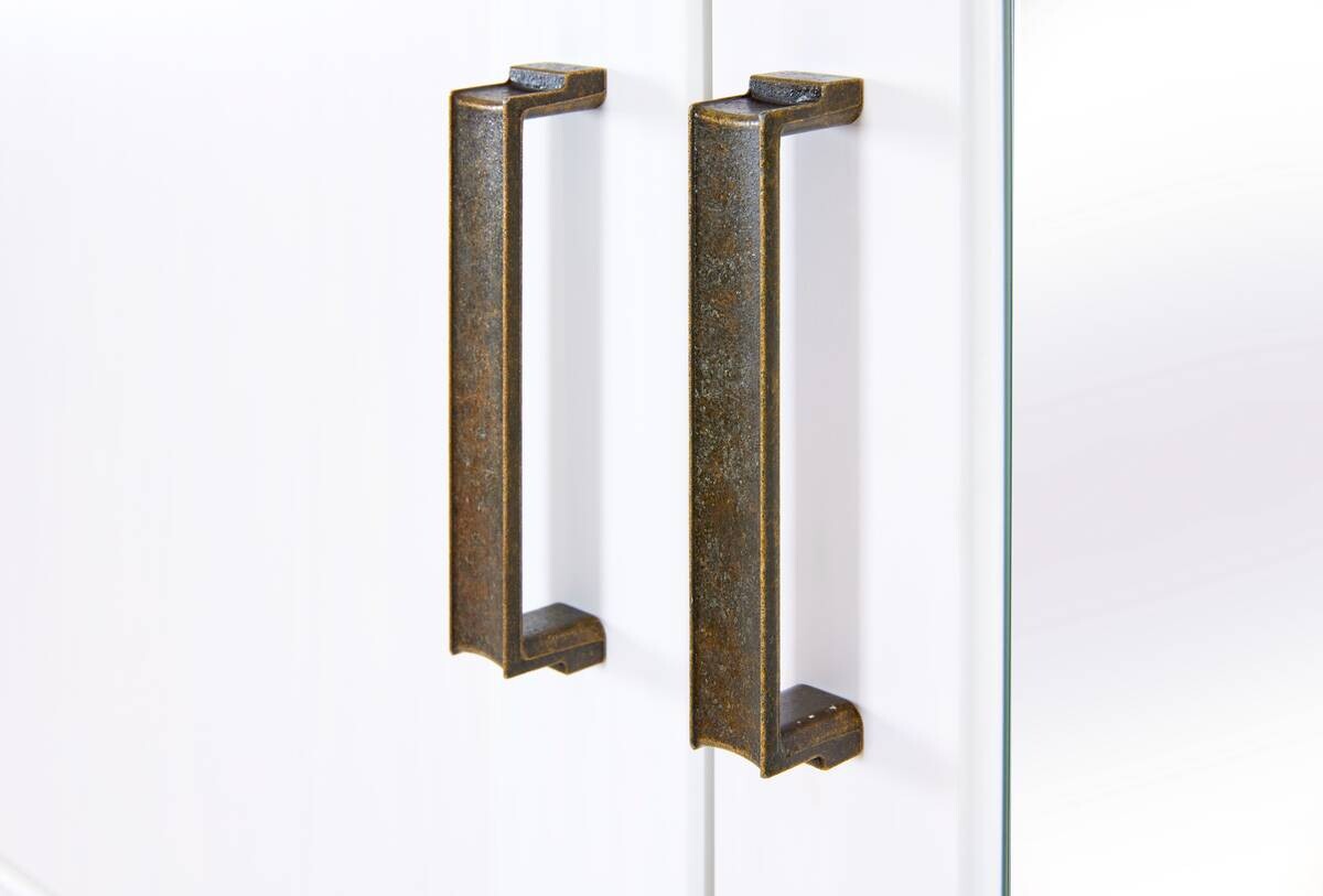 Kleiderschrank Maluno weiß B/H/L: ca. 64x208x166,4 cm