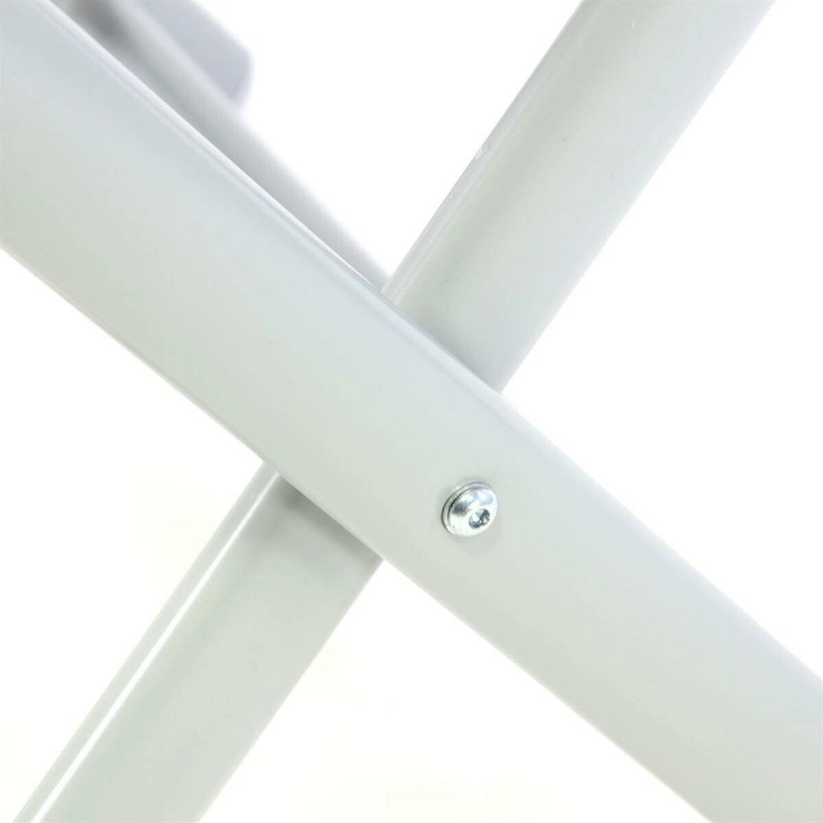 VCM Gartenhocker schwarz Aluminium B/H/T: ca. 43x40x40 cm