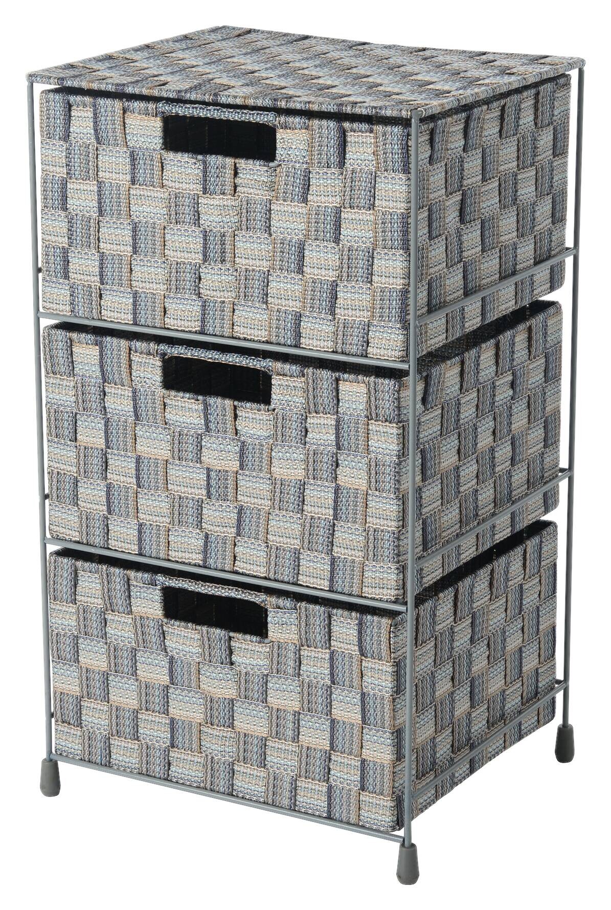 Aufbewahrungsregal dunkelgrau Polyester B/H/L: ca. 25,5x53x31 cm