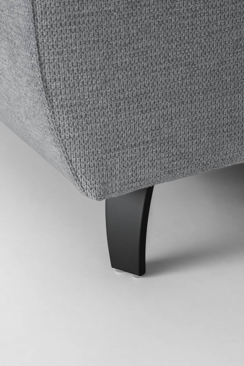 Ecksofa mit Bettfunktion grau Flachgewebe B/H/T: ca. 280x96x238 cm