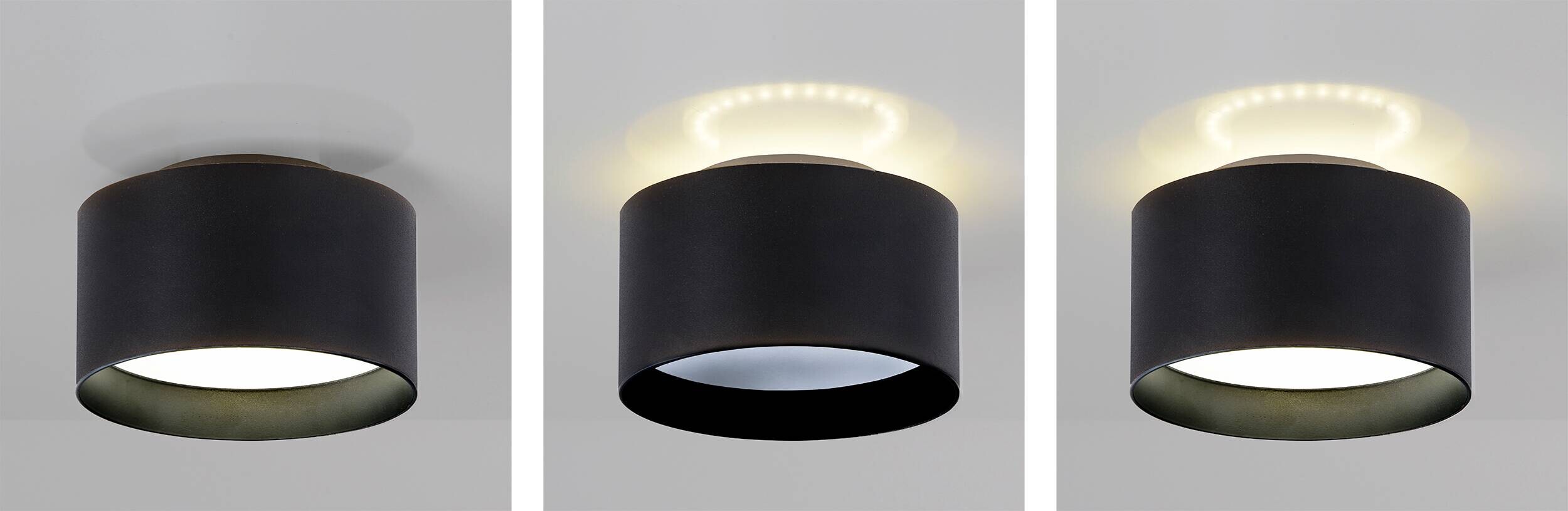 Näve Leuchten Spotleuchte 4119322 schwarz Kunststoff Metall B/H/T: ca. 14x9x14 cm 2 Brennstellen