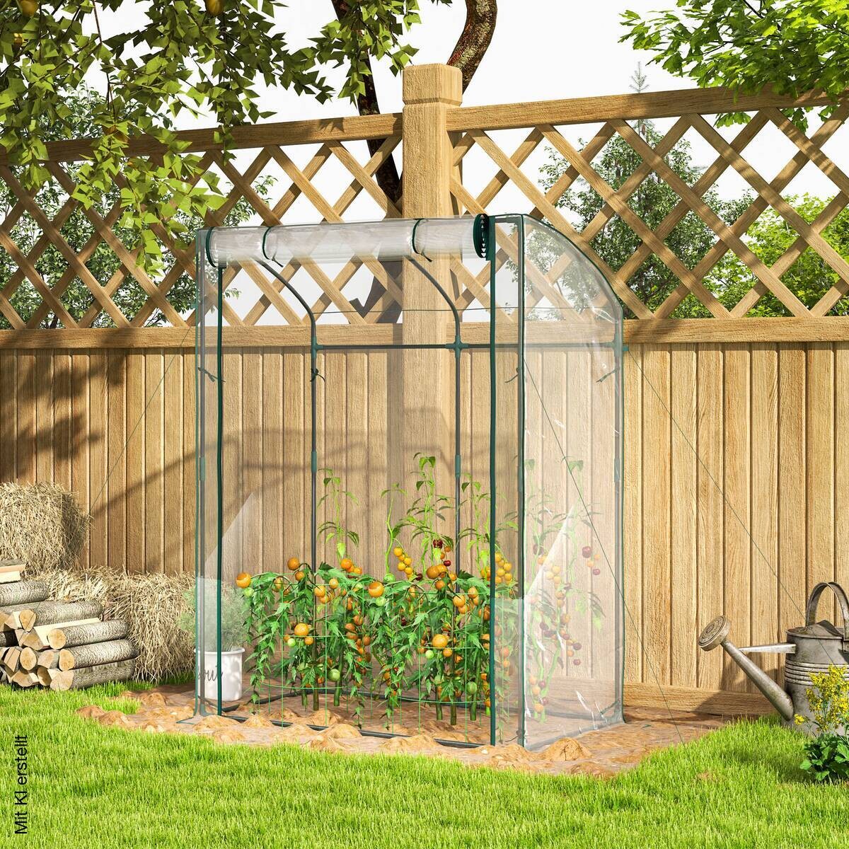Outsunny Gewächshaus B/H/T/L: ca. 70x170x70x128 cm transparent
