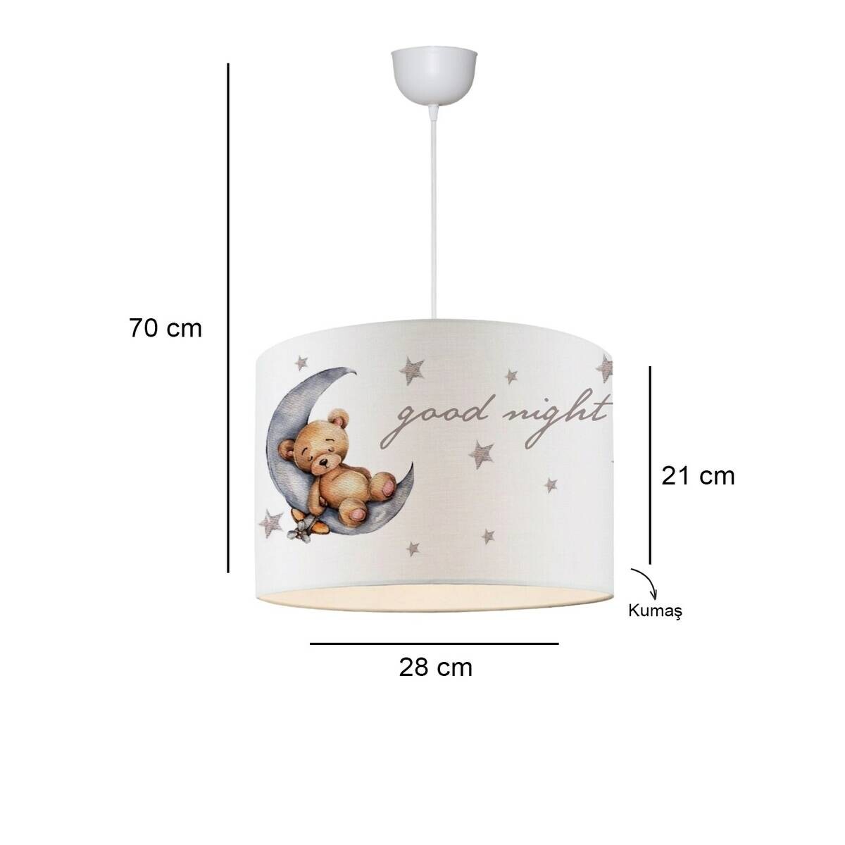 Pendelleuchte mehrfarbig Stoff B/H/L/D: ca. 28x70x28x28 cm E27 1 Brennstellen