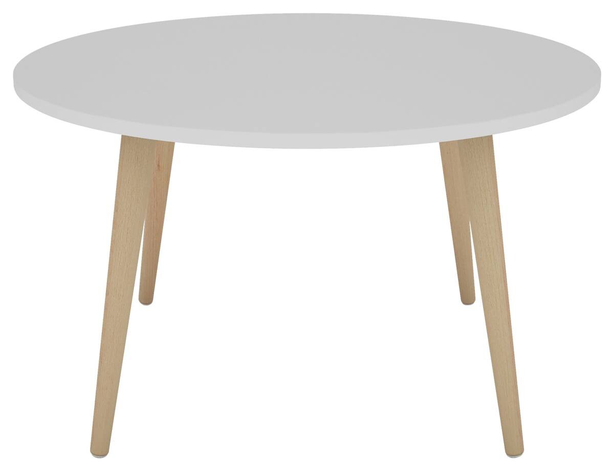 byLIVING Couchtisch LASSE weiß natur Holzwerkstoff Buche