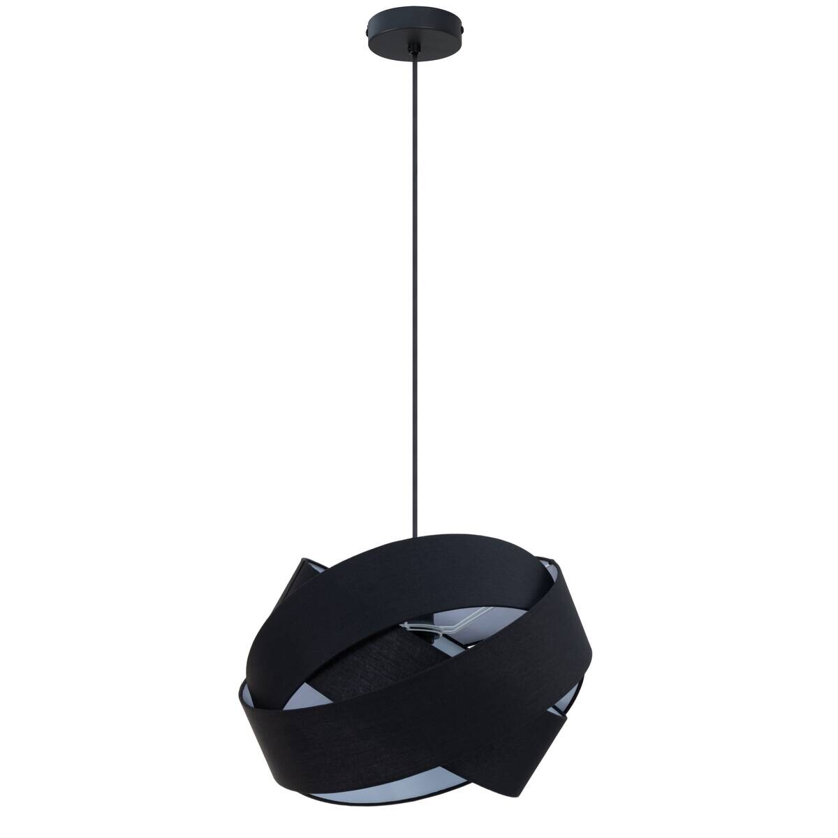 POCOline Pendelleuchte Amumu schwarz Metall H/D: ca. 120x38 cm E27 1 Brennstellen