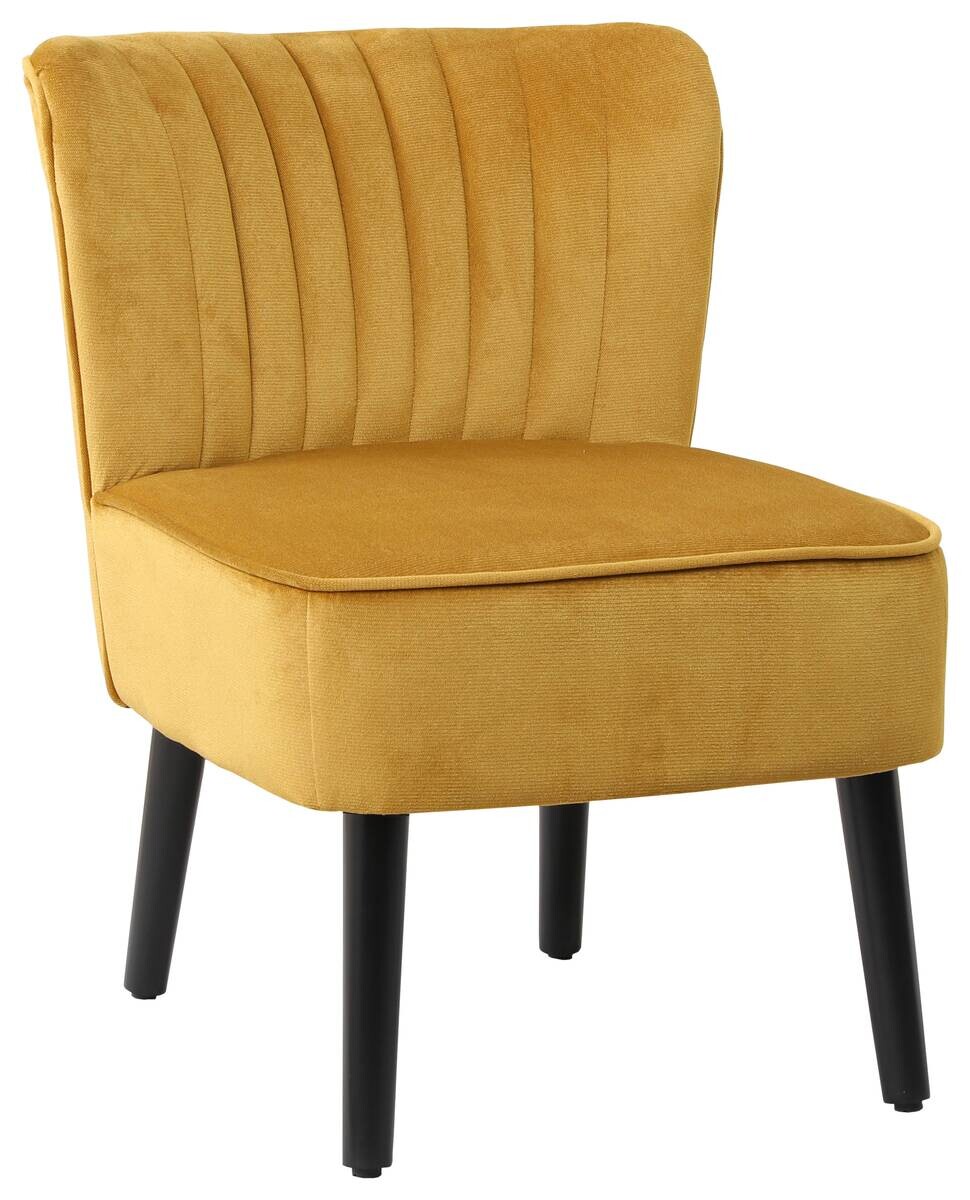 Sessel Emily gold Microfaser B/H/T: ca. 57x76x72 cm