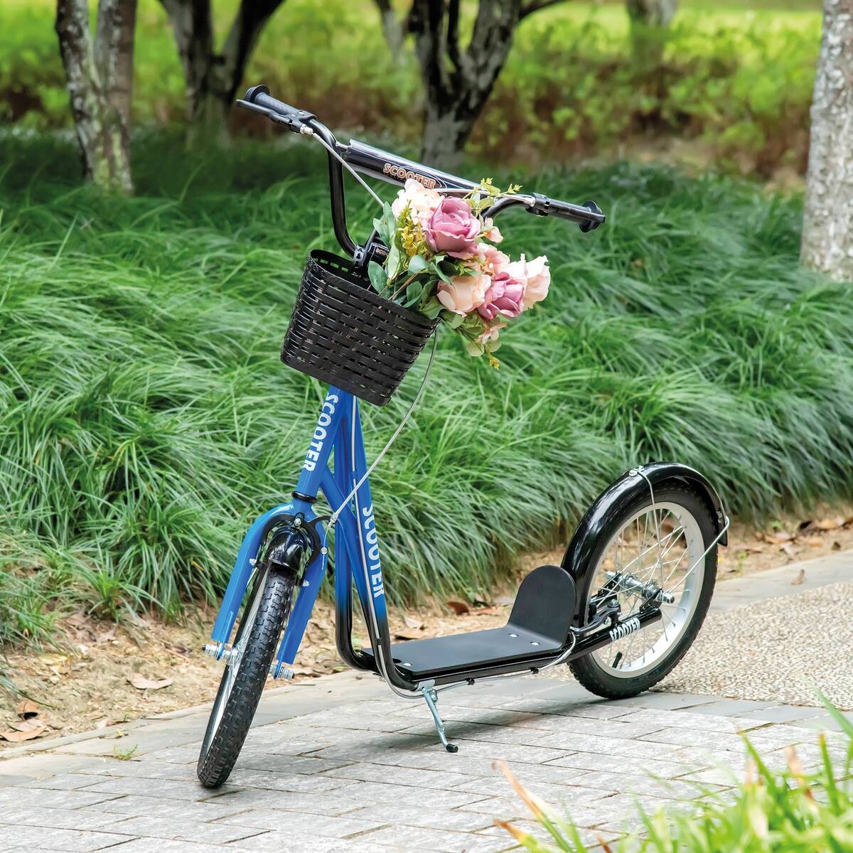 HOMCOM Kinderroller blau