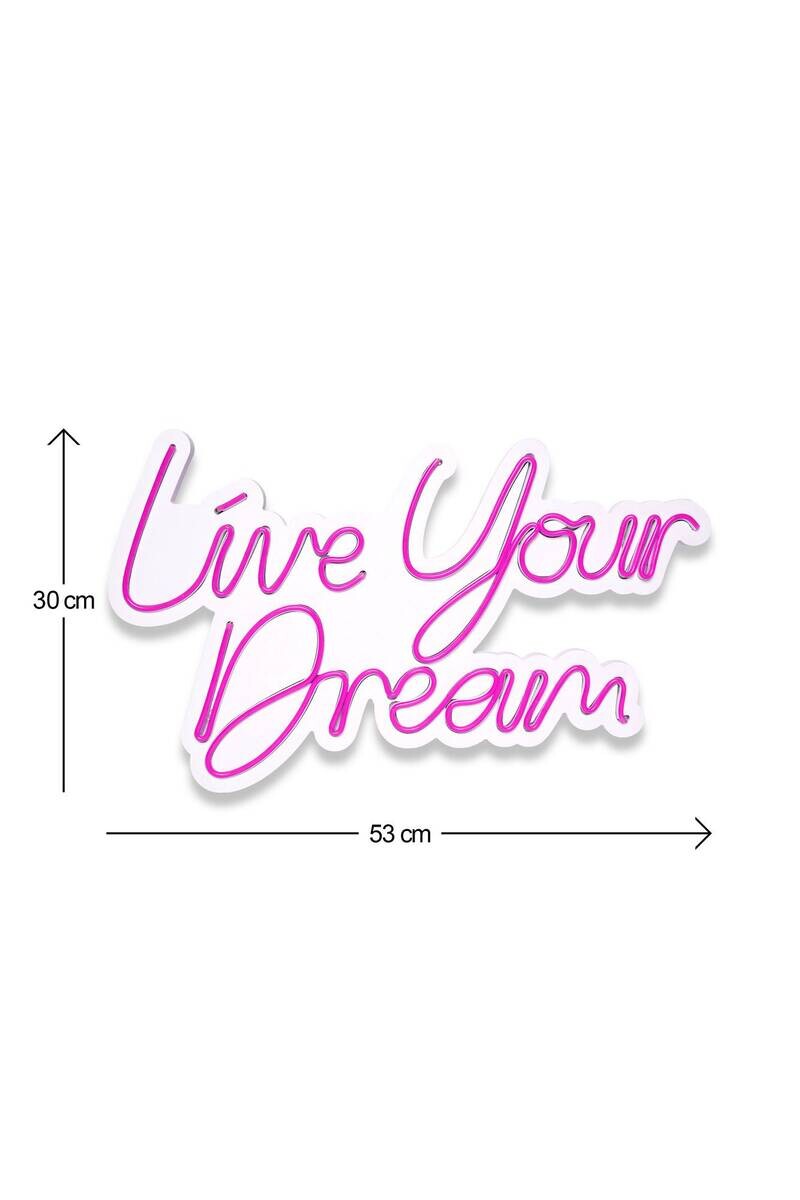 Opviq LED-Wandleuchte rosa PVC B/H/T/L: ca. 53x30x2x53 cm