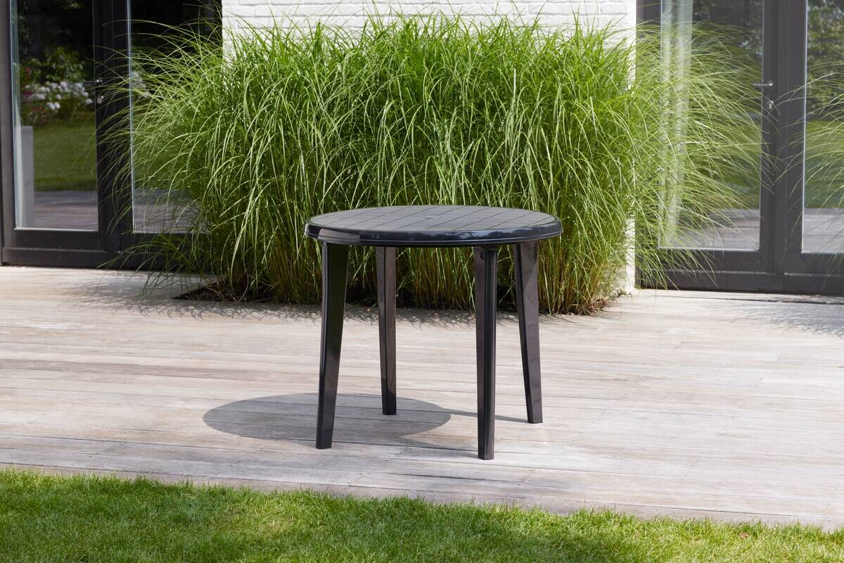 Jardin Gartentisch Lisa Cappuccino Kunststoff B/H/L: ca. 90x5,6x90 cm