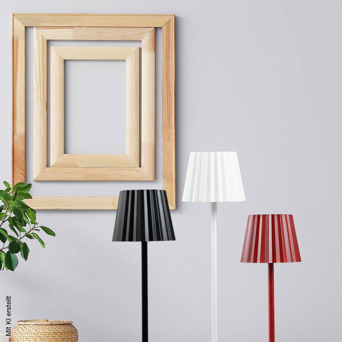 BERGNER LED-Tischleuchte Charcoal schwarz B/H: ca. 11,6x38 cm