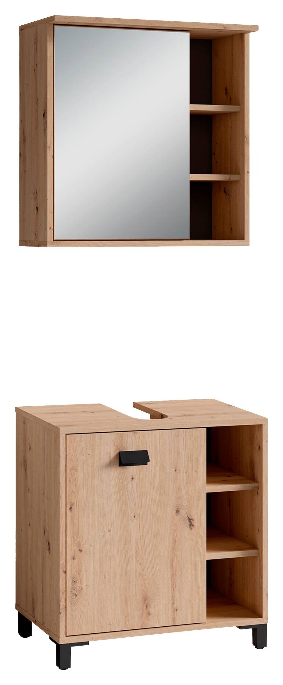 Badezimmer-Set WELLNESS, Set 2-tlg. Eiche