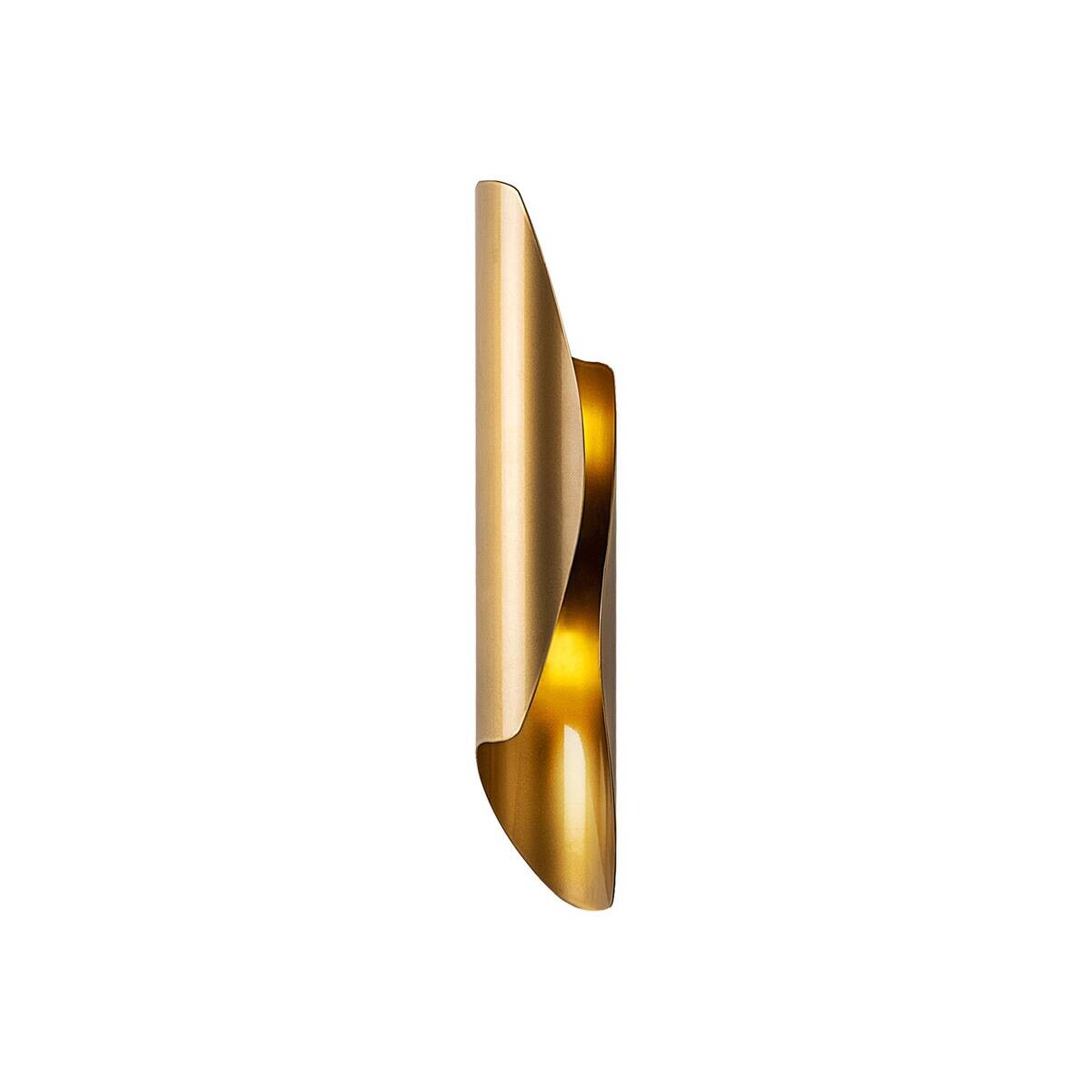 Opviq Wandleuchte gold Metall B/H/L: ca. 40x11x8 cm G9 2 Brennstellen