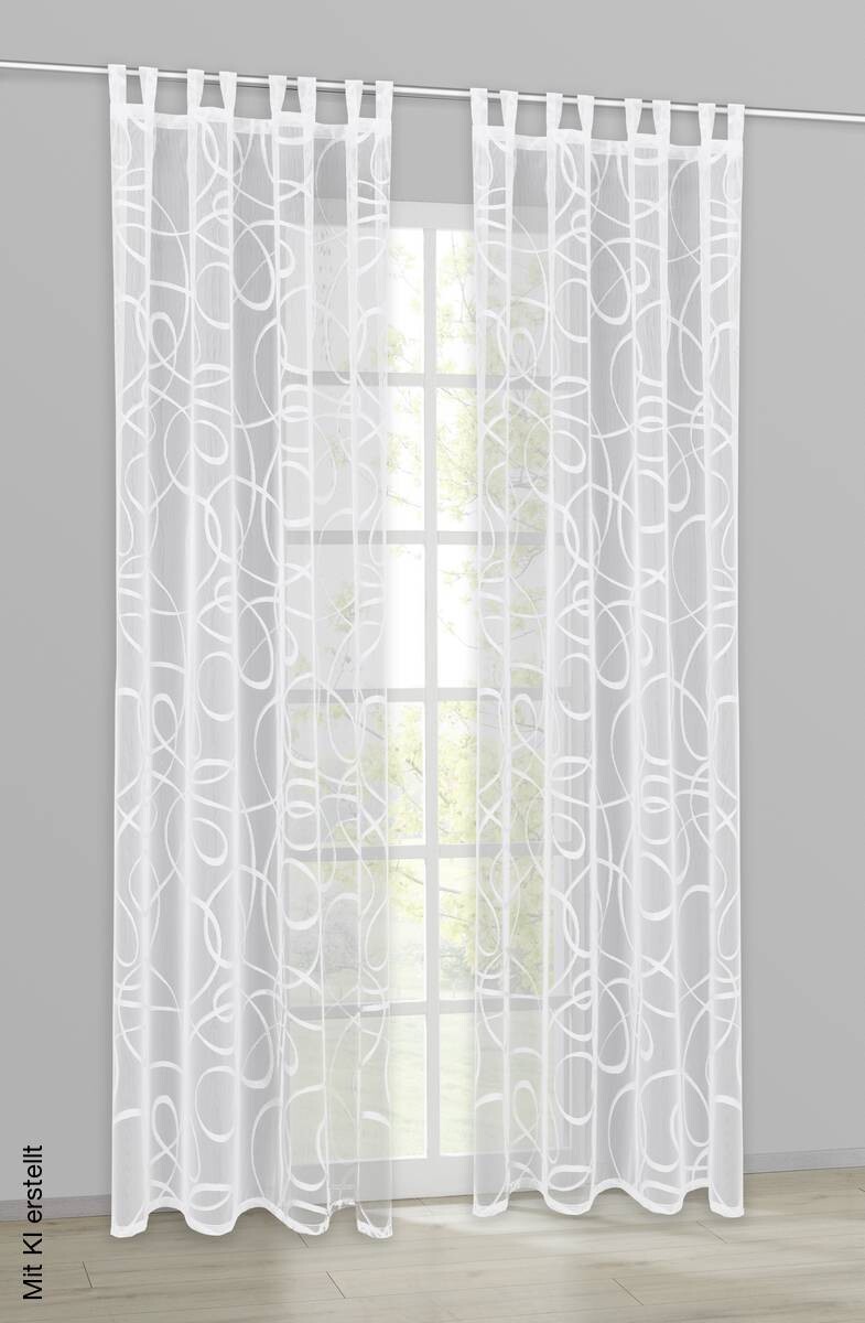 creative lifestyle Kombivorhang Isabell weiß B/L: ca. 145x245 cm