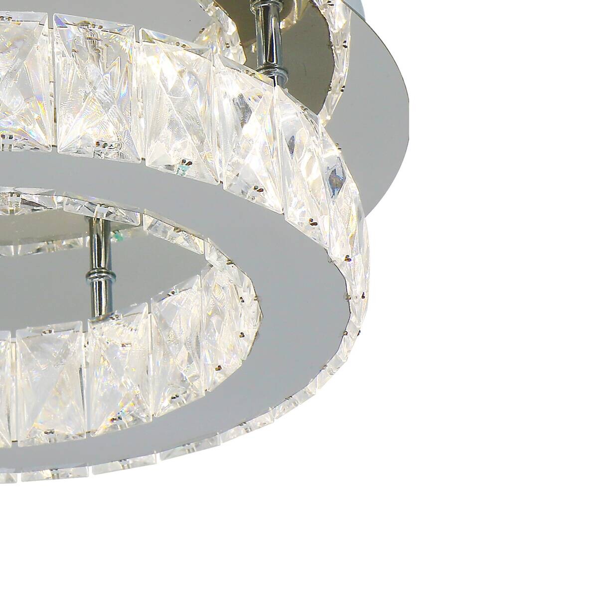 POCOline LED-Deckenleuchte Hanna Acryl Metall B/H/L: ca. 35x12x35 cm