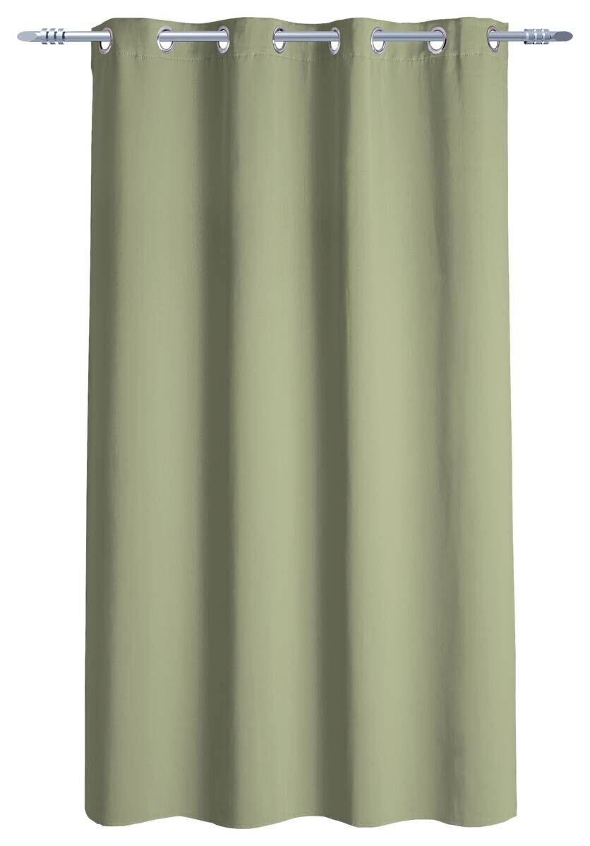Ösenvorhang Verona grün 100% Polyester B/L: ca. 140x175 cm