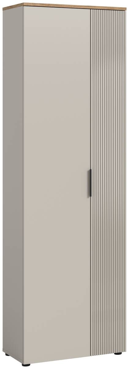 Garderobenschrank Slide Kaschmirgrau Nachbildung Evoke Oak Nachbildung B/H/T: ca. 60x195x36 cm