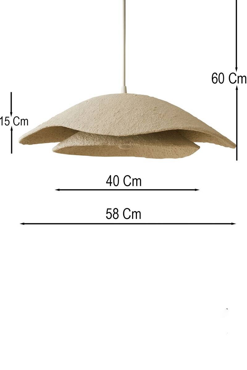 Opviq Pendelleuchte weiß Metall B/H/T/L/D: ca. 58x60x58x58x58 cm E27 1 Brennstellen