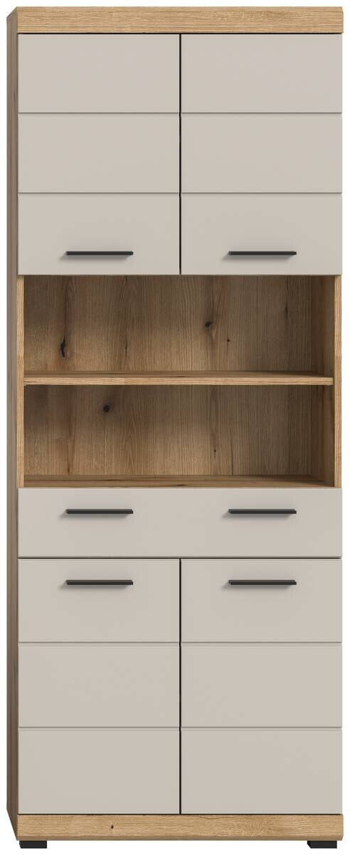 Badhochschrank Scout Evoke Oak Nachbildung Kaschmirgrau Nachbildung B/H/T: ca. 74x191x31 cm