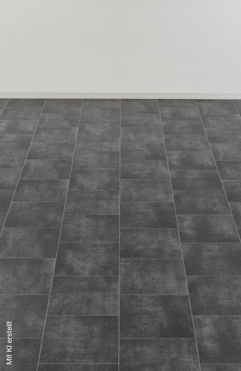 Vinylboden Mosa schwarz Kachel B: ca. 300 cm pro m²