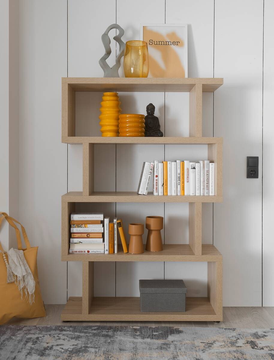 Standregal Style Eiche Sonoma Nachbildung B/H/T: ca. 100x152x38 cm