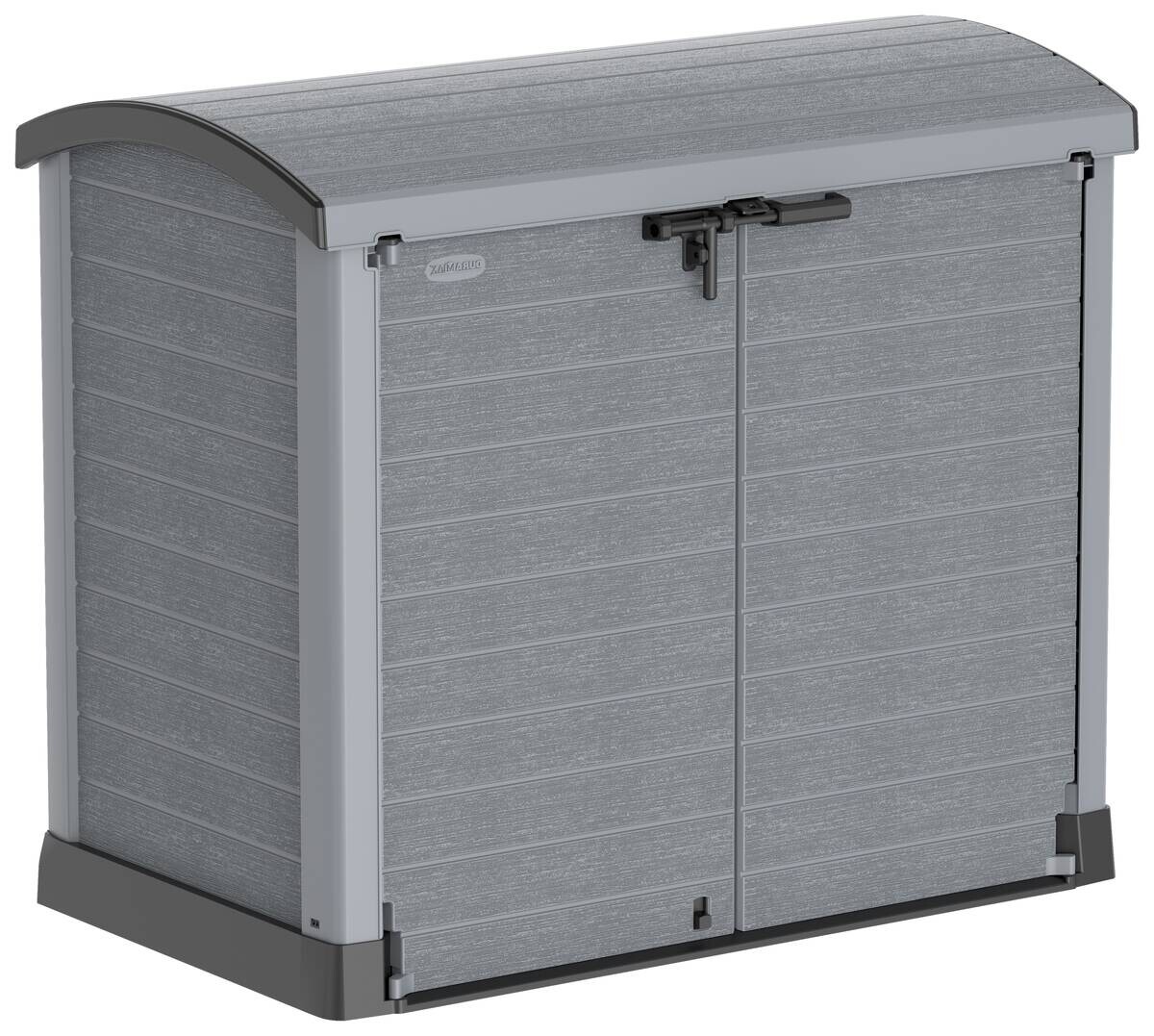 VCM Mülltonnenbox 2er StoreAway grau Kunststoff B/H/L: ca. 145x125x83 cm