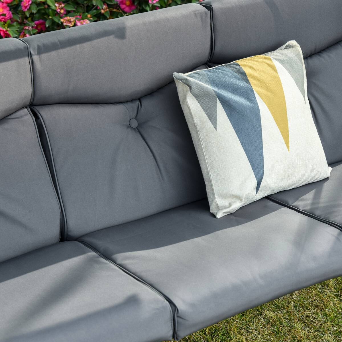 Outsunny Hollywoodschaukel grau Polyester B/H/L: ca. 125x177x271 cm