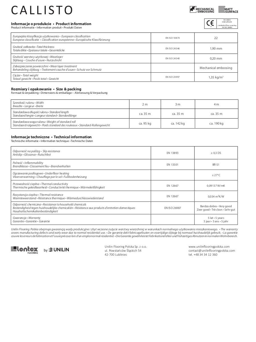 Vinylboden Callisto Eiche Eiche B: ca. 400 cm pro m²