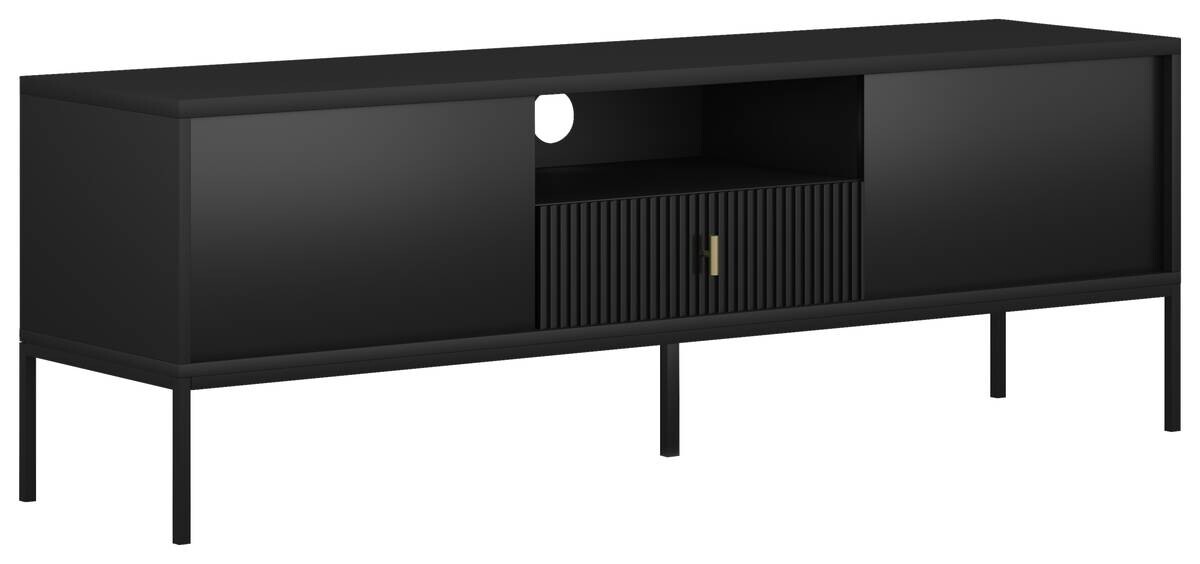 TV-Lowboard MAGIORRE schwarz B/H/T: ca. 154,5x52,5x39 cm