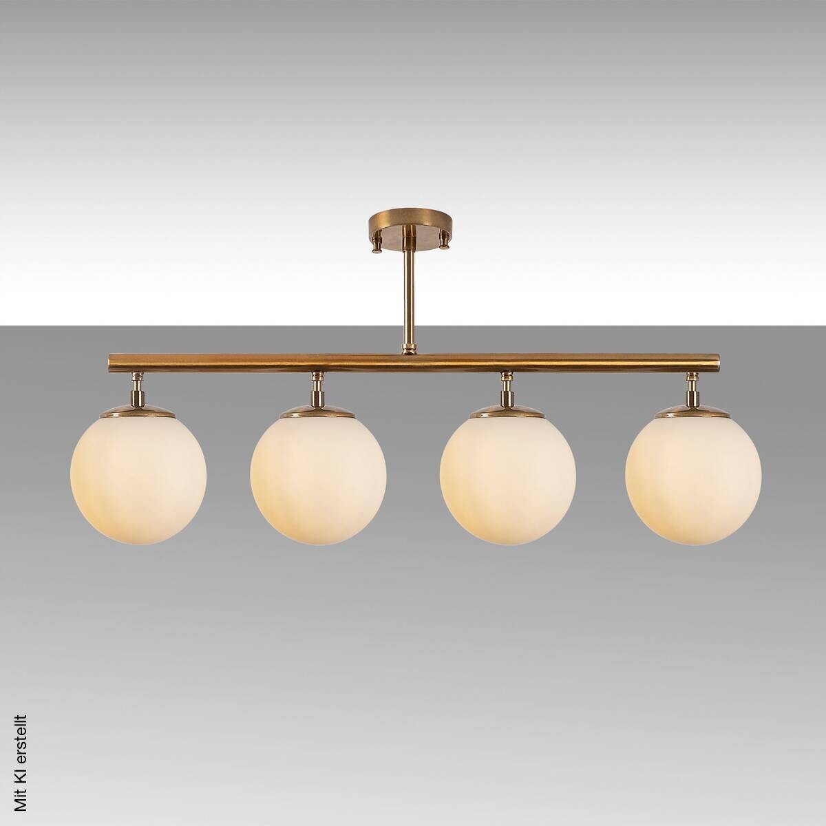 Opviq Deckenleuchte Fazli-10436 Glas B/H/T/L: ca. 70x35x15x70 cm E14 4 Brennstellen