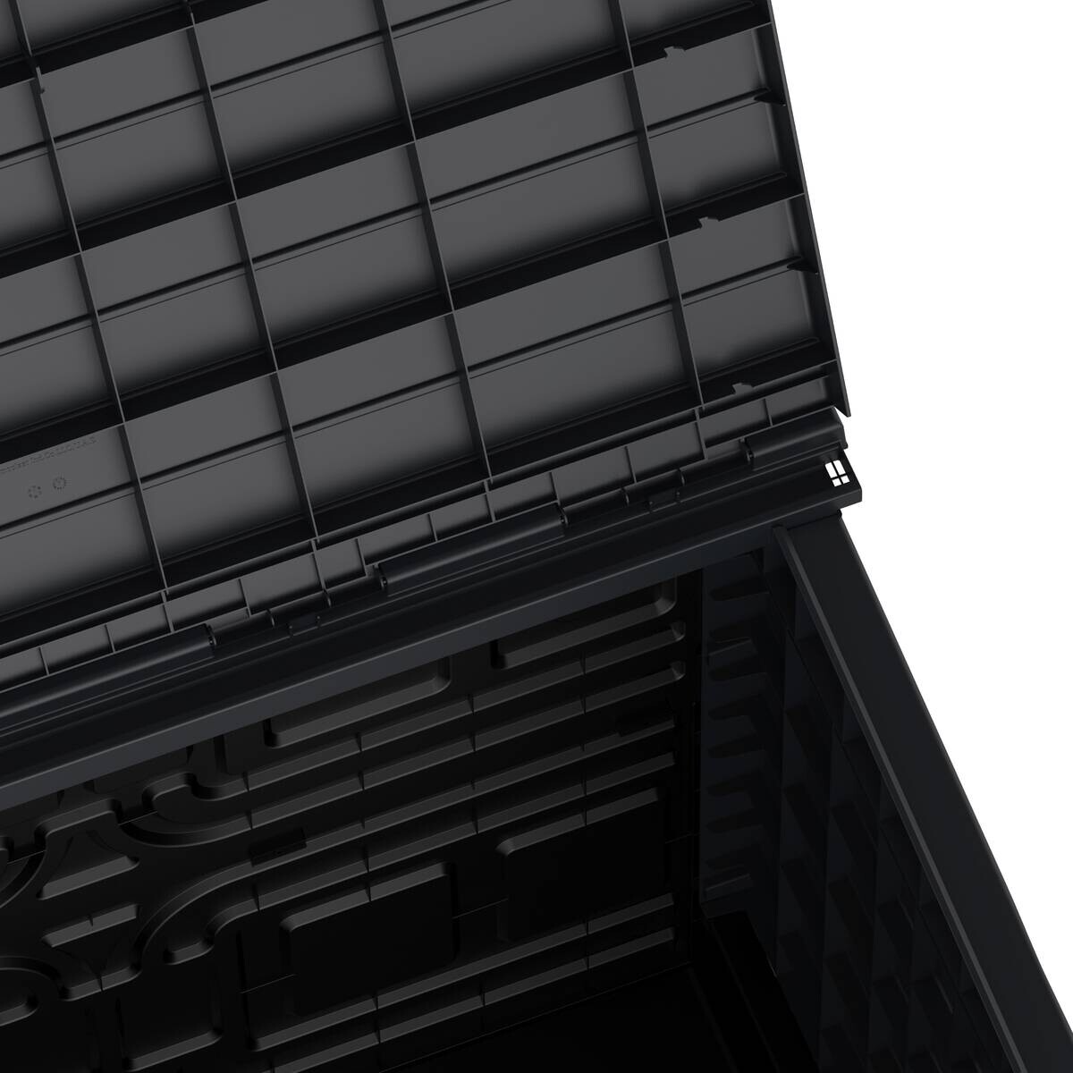 VCM Mülltonnenbox 2er StoreAway grau Kunststoff B/H/L: ca. 130x110x474 cm