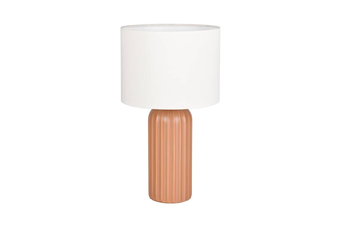 Reality Tischleuchte Blaire mokka beige Keramik Stoff B/L: ca. 20x36 cm