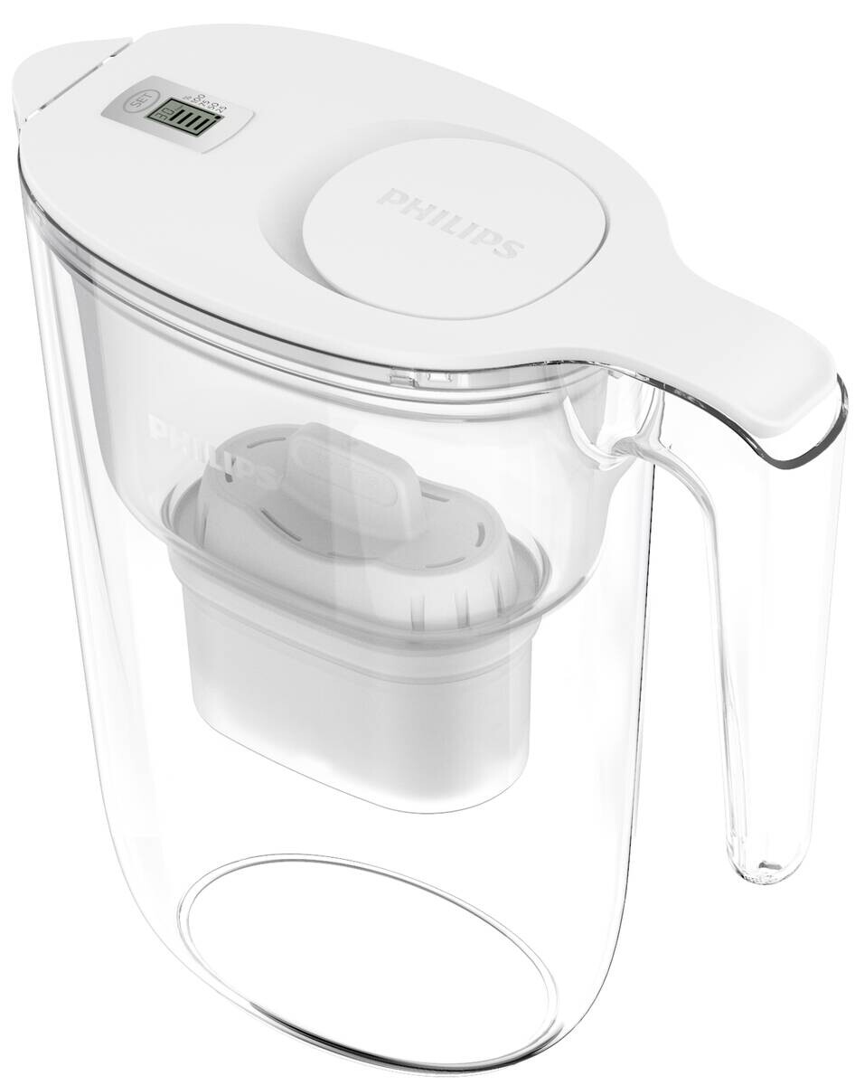 Wasserfilter-Kanne transparent Kunststoff B/H/T: ca. 12x27x25 cm