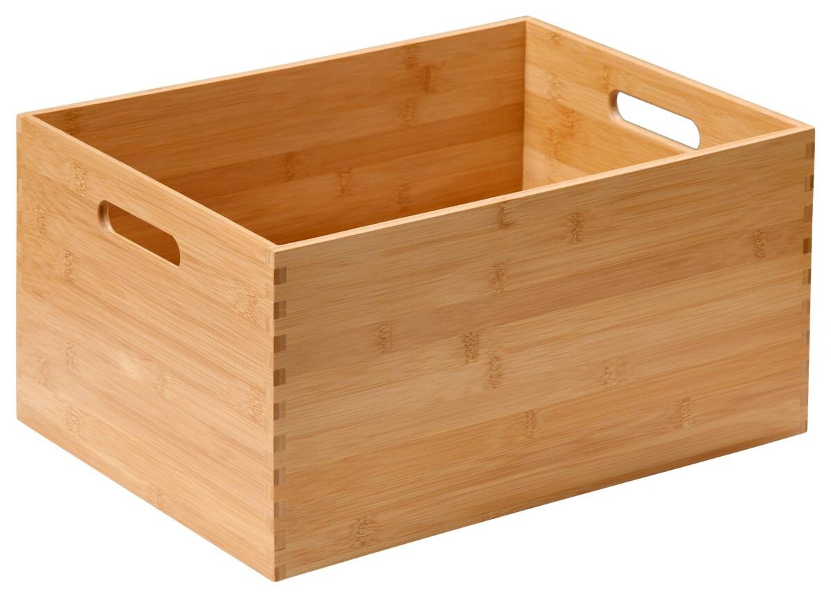 Kesper Aufbewahrungsbox natur Bambus B/H/L: ca. 28,5x20x38,5 cm