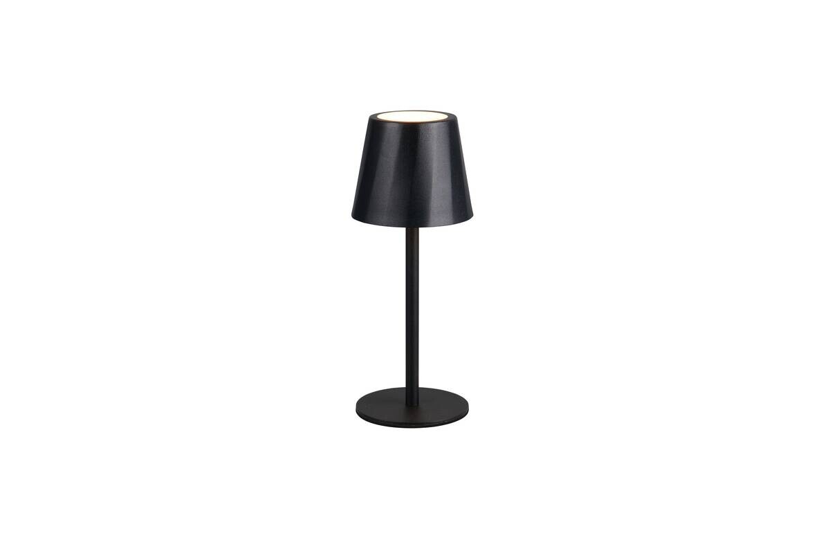 Reality LED Tischleuchte DIAZ mattschwarz Metall H: ca. 21 cm 1 Brennstellen