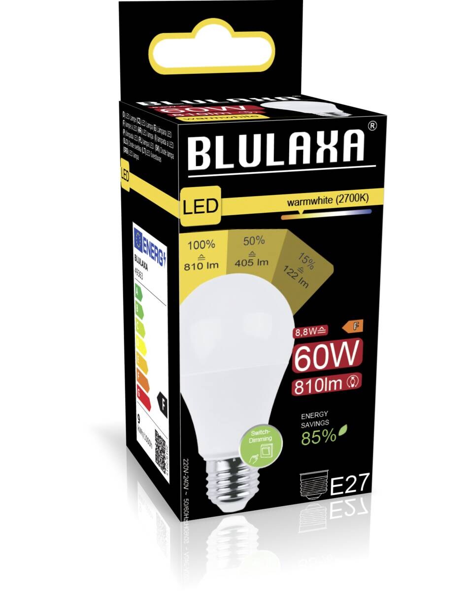 Blulaxa LED-Leuchtmittel 49363 E27