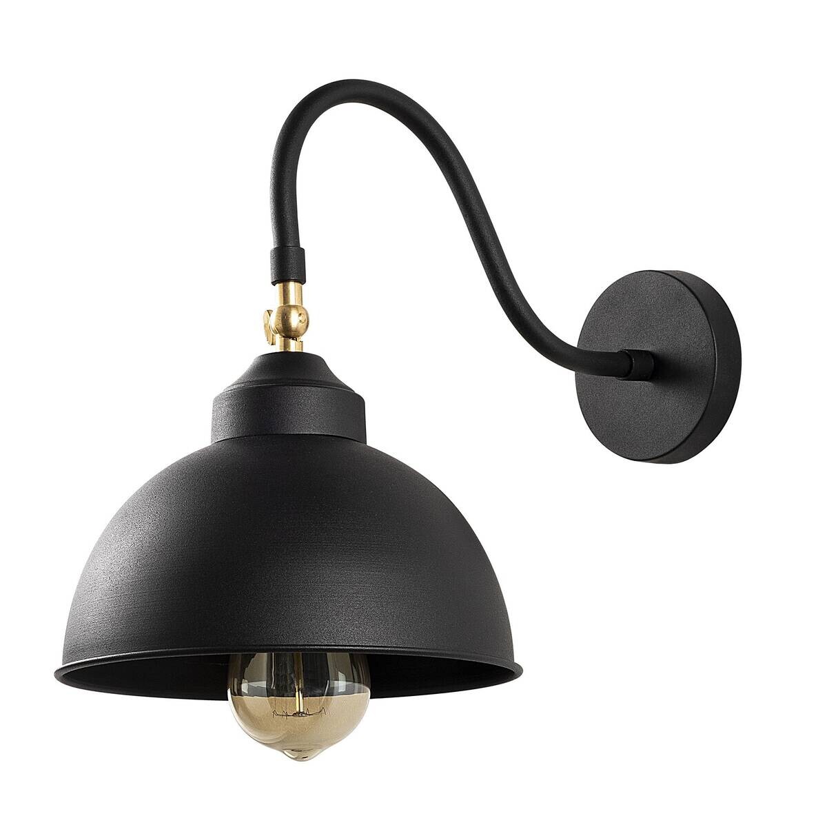 Opviq Wandleuchte Saglam-3742 schwarz B/H/T/L: ca. 32x28x32x21 cm E27 1 Brennstellen