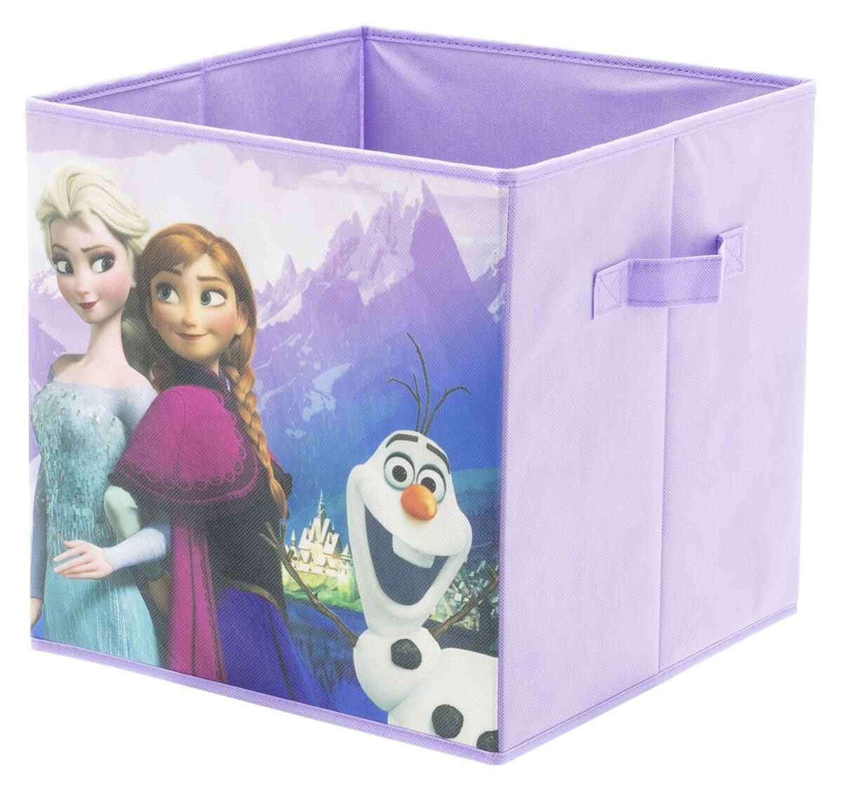 Stoffbox Frozen lila B/H/T: ca. 32x32x32 cm