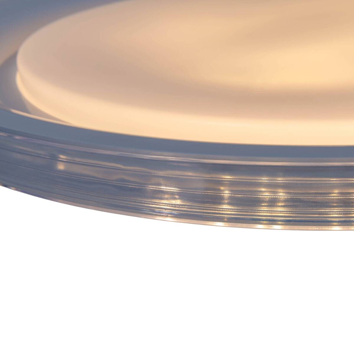 Näve Leuchten LED-Deckenleuchte weiß Metall Kunststoff B/H/T/D: ca. 50,5x7,5x50,5x50,5 cm