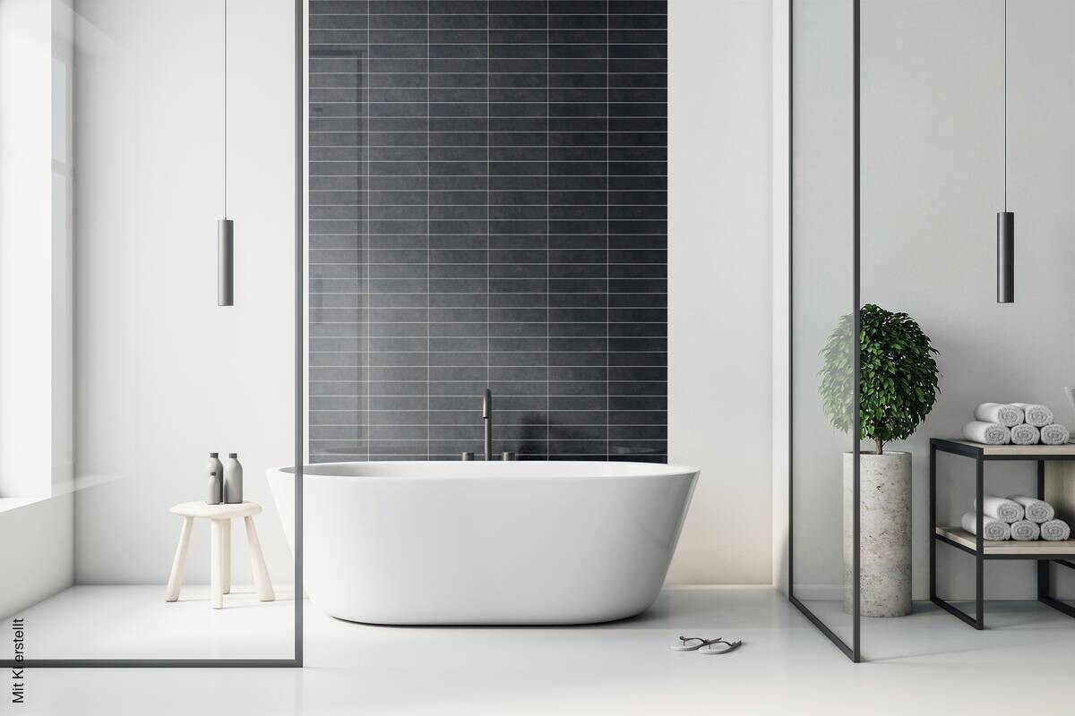 d-c-fix Wandfliese grau B/H/L: ca. 29,6x0,03x28,8 cm