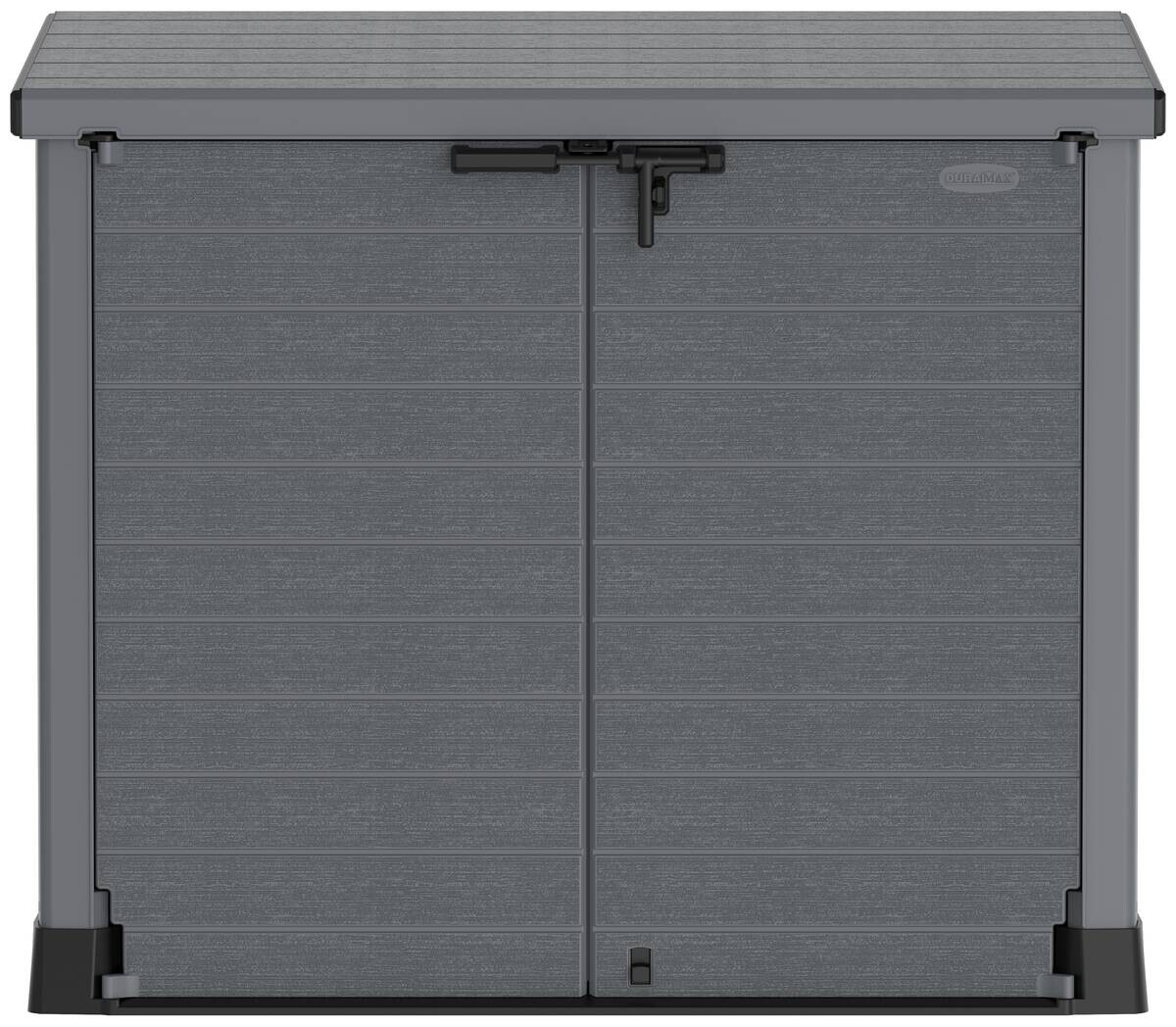 VCM Mülltonnenbox 2er StoreAway grau Kunststoff B/H/L: ca. 145x125x83 cm
