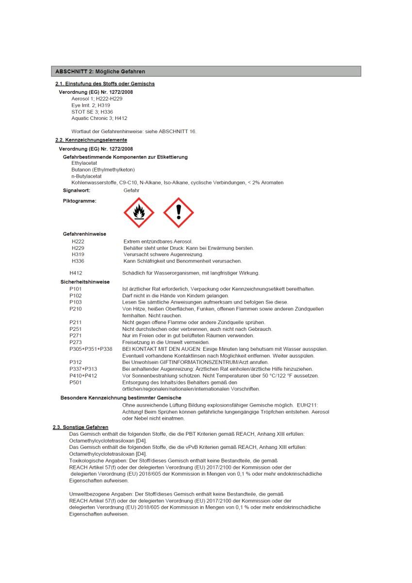 Super-Nova Lackspray Hitzefest silber matt ca. 0,4 l