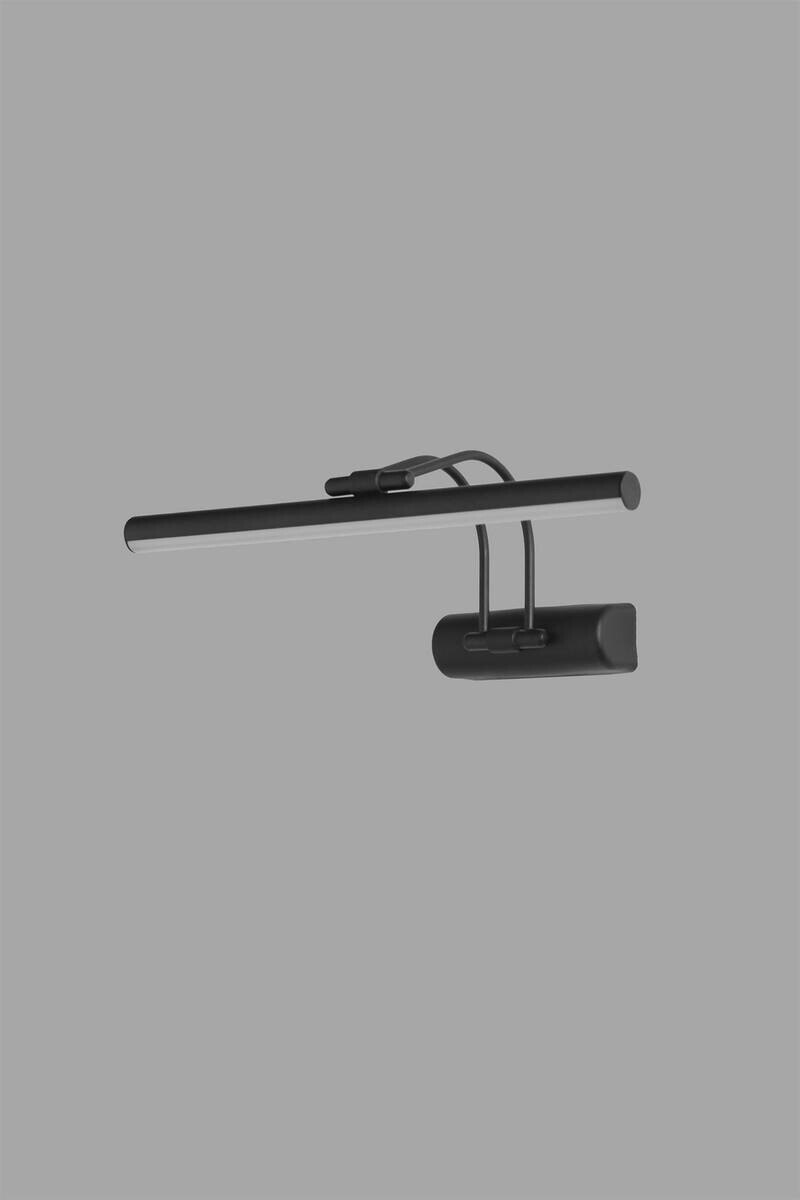 LED-Wandleuchte schwarz Metall B/H/T/L: ca. 21x25x21x35 cm 1 Brennstellen