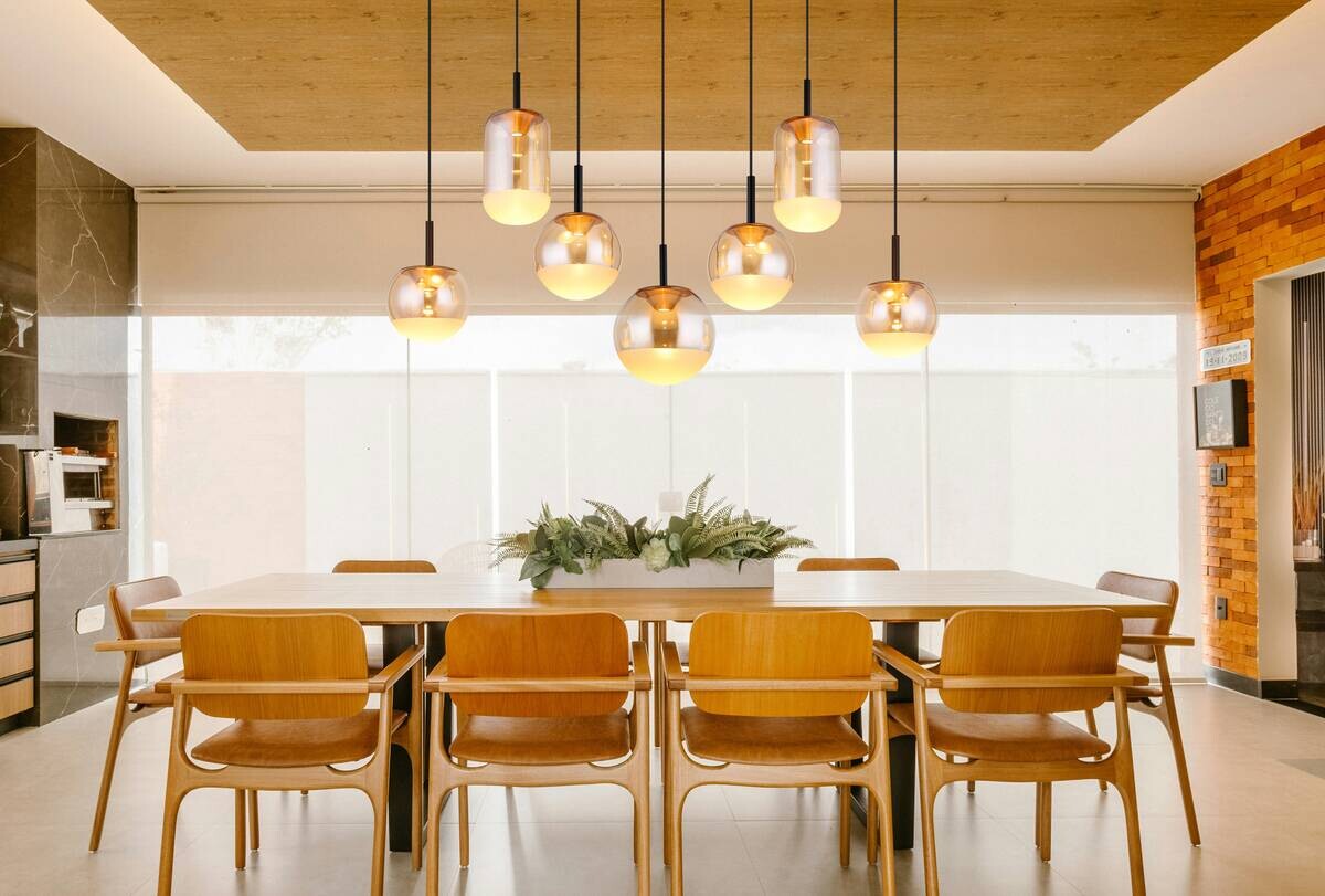 GLOBO LED-Hängeleuchte messing schwarz Aluminium Metall B/H/L: ca. 41x130x136 cm 1.0 Brennstellen