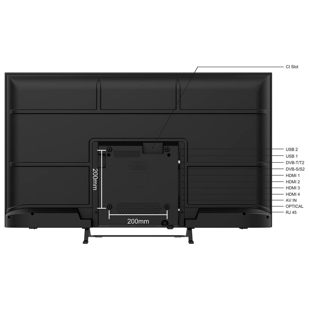 Smart-Tech LED-TV 43UG10V3 B/H: ca. 96x61 cm