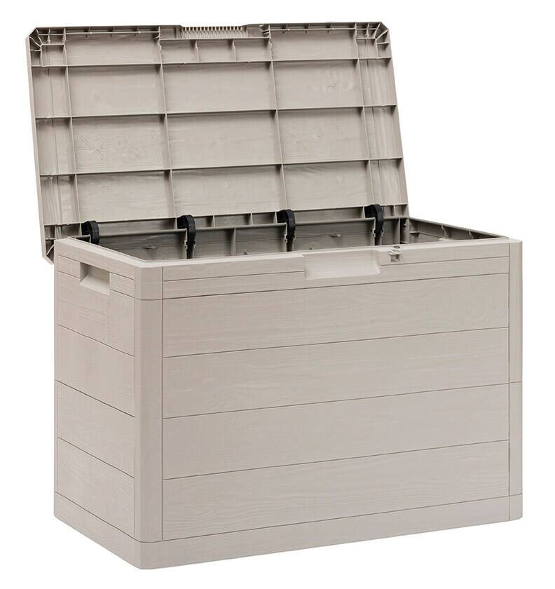 Toomax Aufbewahrungsbox Woodys grau Kunststoff B/H/L: ca. 45x78x53 cm
