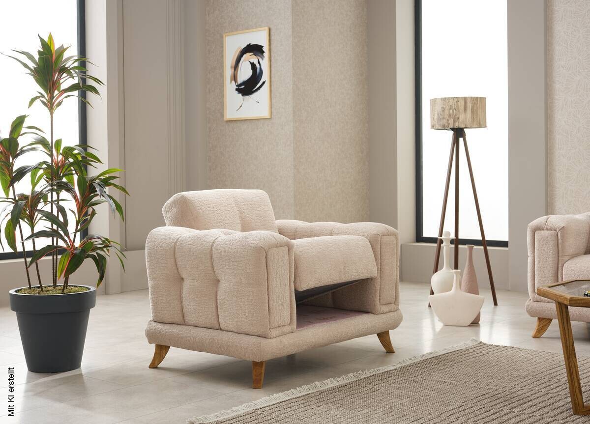 Sofa 3-2-1 Rixos beige Webstoff