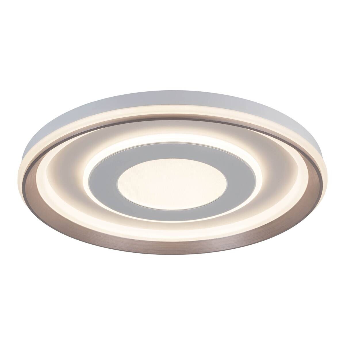 Näve Leuchten LED-Deckenleuchte weiß Kunststoff Metall B/H/T/D: ca. 50x7,5x50x50 cm
